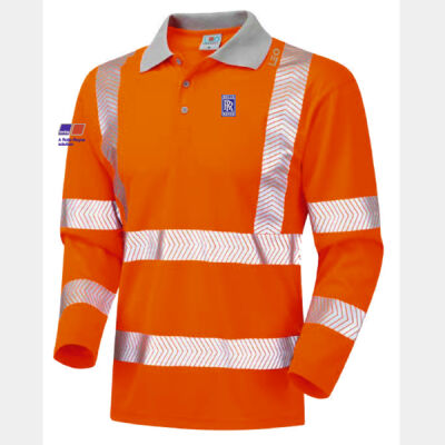 Men's Hi Vis L/S Polo Shirt Thumbnail