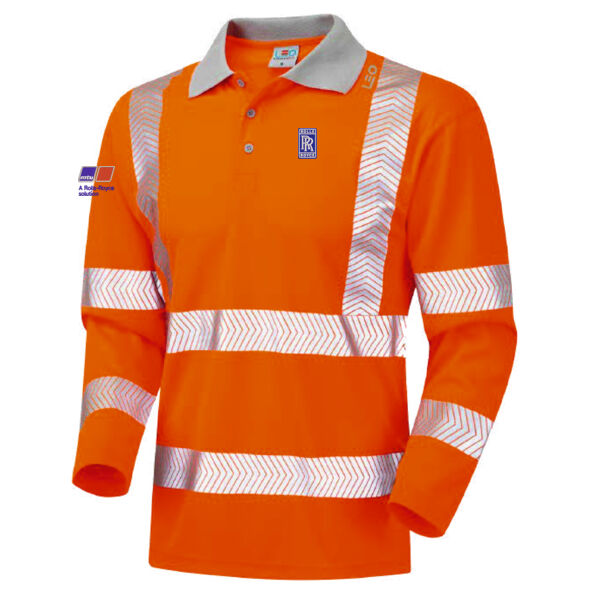 Men's Hi Vis L/S Polo Shirt Thumbnail