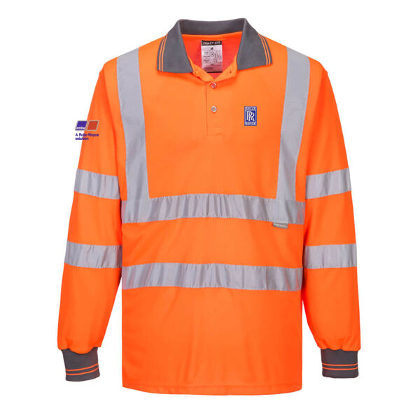 Men's L/S Hi Vis Polo Shirt Thumbnail