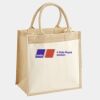 Cotton Pocket Jute Midi Tote Thumbnail